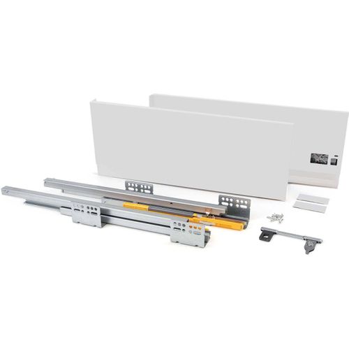 Kit Tiroir Blanc Meuble Cuisine Et Salle De Bain Concept Pour Tiroir De 40 X 18.5 Cm