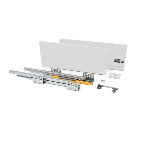 Kit Tiroir Blanc Meuble Cuisine Et Salle De Bain Concept Pour Tiroir De 40 X 18.5 Cm