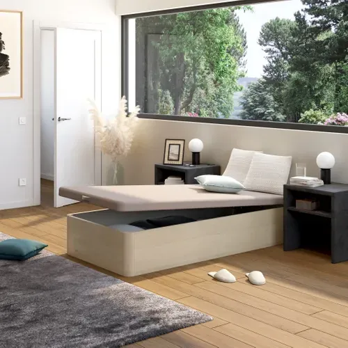 Sommier coffre 90x190 cm FLEX ROYAL beige