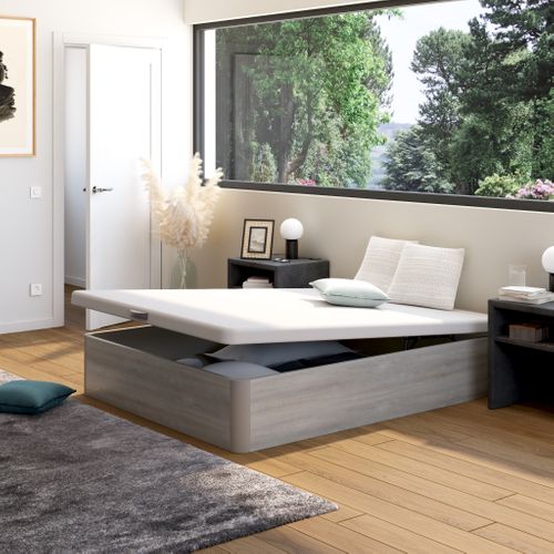 Sommier coffre 140x190 cm FLEX ROYAL gris