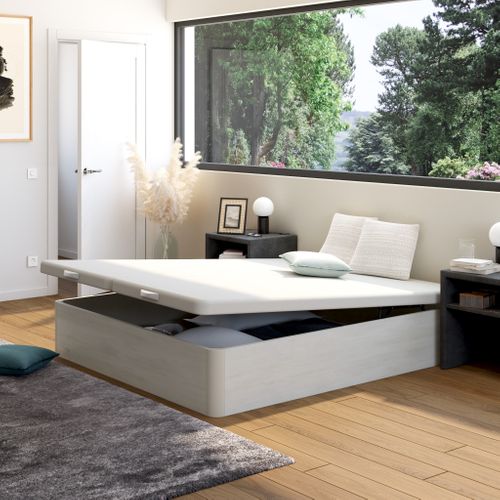 Sommier coffre 180x200 cm FLEX ROYAL blanc vue d'ambiance 1