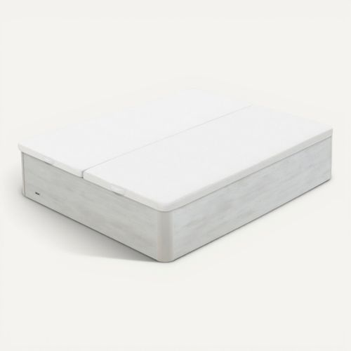 Sommier coffre 180x200 cm FLEX ROYAL blanc vue 3/4