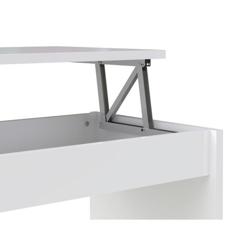 Table basse avec plateau relevable YANA Blanc