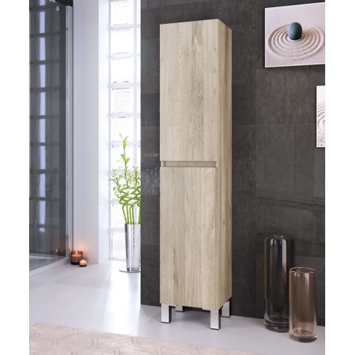 Colonne de salle de bain à poser BALI imitation chêne