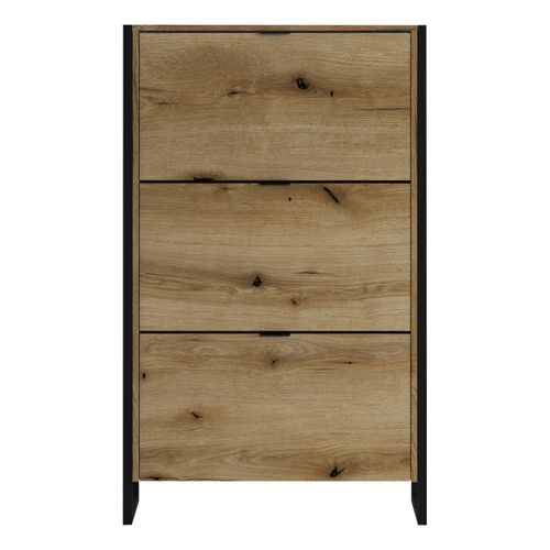 Meuble à chaussures ZOE imitation chêne rustique