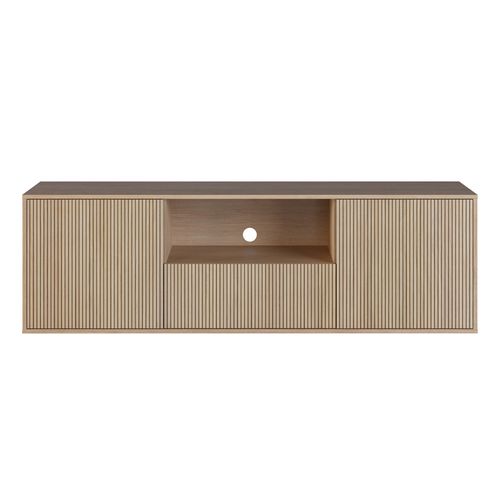 Meuble TV TASSO 180cm imitation chêne