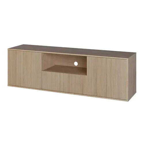 Meuble TV TASSO 180cm imitation chêne