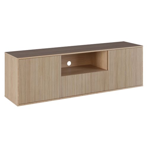 Meuble TV TASSO 180cm imitation chêne