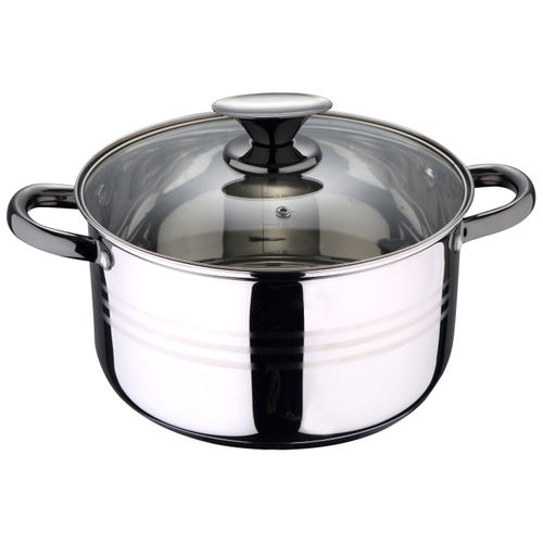 Batterie De Cuisine À Induction En Acier  De 8 Pièces Avec Jeu De 4 Couteaux De Cuisine En Acier