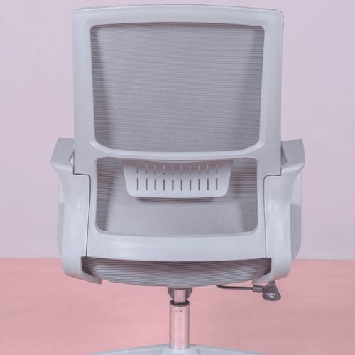 Chaise De Bureau Réglable En Mesh Respirante - Mesh, Gris, H.100cm, L.60cm, P.58cm