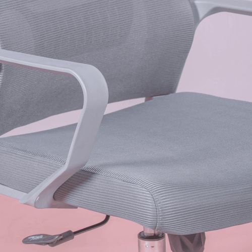 Chaise De Bureau Réglable En Mesh Respirante - Mesh, Gris, H.100cm, L.60cm, P.58cm