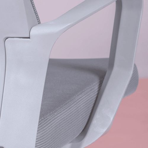 Chaise De Bureau Réglable En Mesh Respirante - Mesh, Gris, H.100cm, L.60cm, P.58cm
