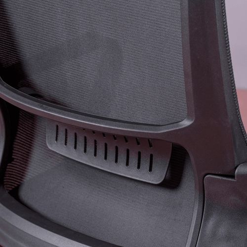 Chaise De Bureau  Réglable En Mesh Respirante Finitions Noires - Mesh, Noir, H.99cm, L.60cm, P.58cm