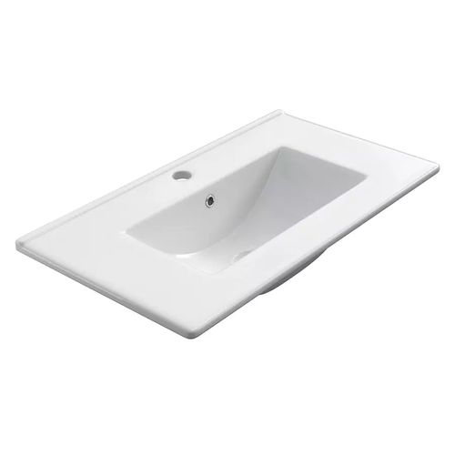 Meuble De Salle De Bain 60cm Simple Vasque - 2 Tiroirs - Sans Miroir - Balea - Ebony (bois Noir)