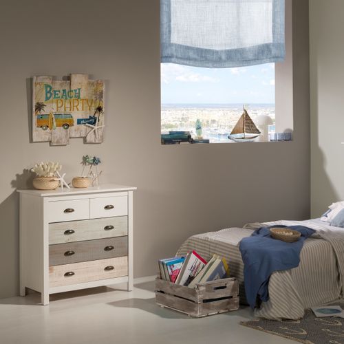 Commode 5 tiroirs MOANA Bois massif