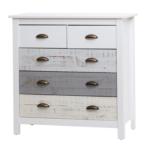 Commode 5 tiroirs MOANA Bois massif