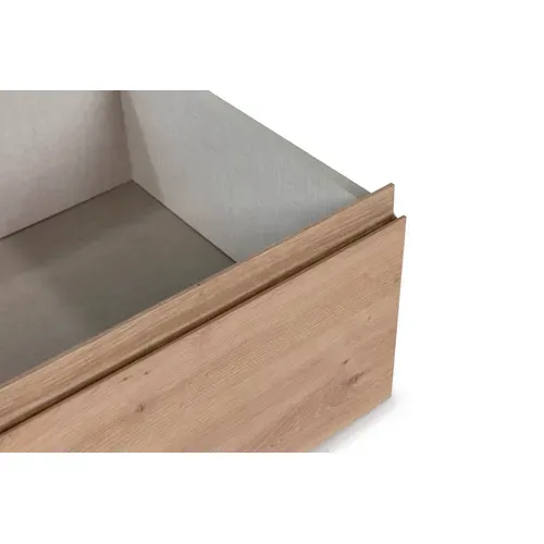 Option tiroir 140x190 cm DREAMEA BROOKLYN 3 imitation chêne