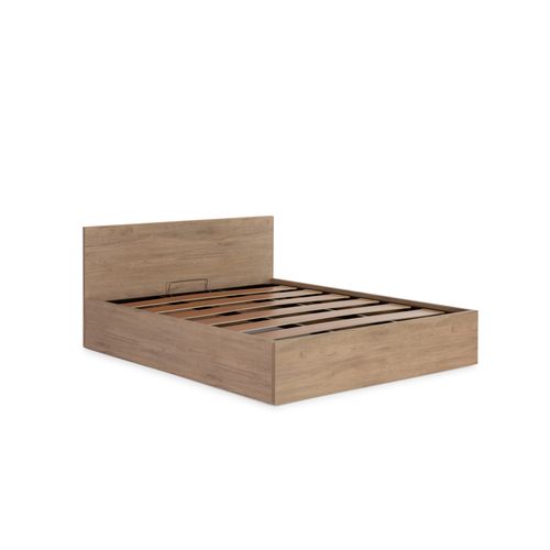 Lit coffre 140x190 cm BEST 3 imitation chêne