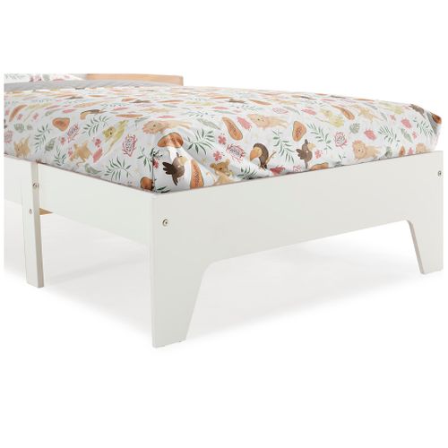 Lit évolutif TIMY blanc et pin vue accessoires