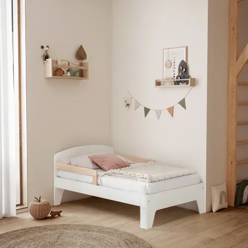 Lit évolutif TIMY blanc et pin