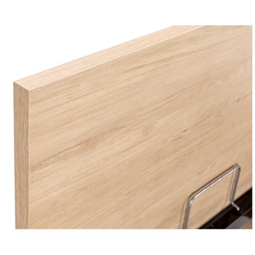 Lit coffre 90x190 cm BEST imitation chêne vue détaillée