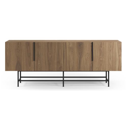 Buffet 200cm 4P ELDIA imitation chêne