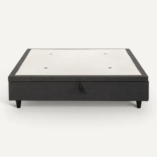 Sommier coffre 160x200 cm DREAMEA EDITION CELESTE vue de face