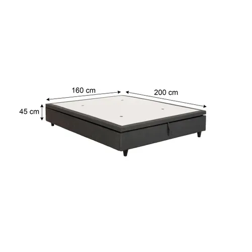 Sommier coffre 160x200 cm DREAMEA EDITION CELESTE