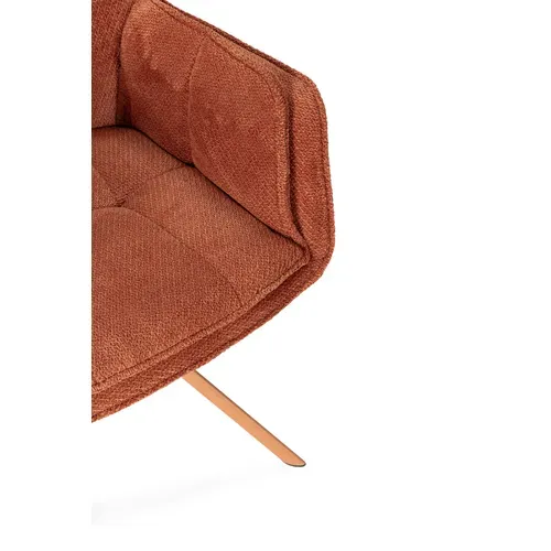 Fauteuil pivotant CLEA Terracotta vue détaillée