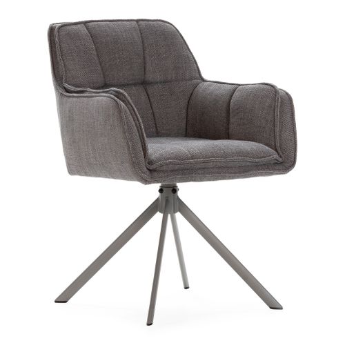 Fauteuil pivotant CLEA Gris vue 3/4