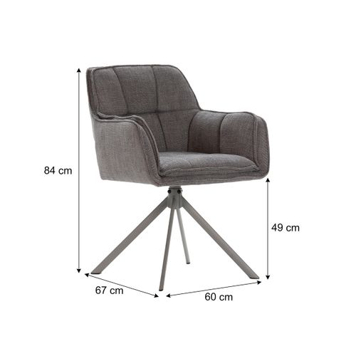 Fauteuil pivotant CLEA Gris