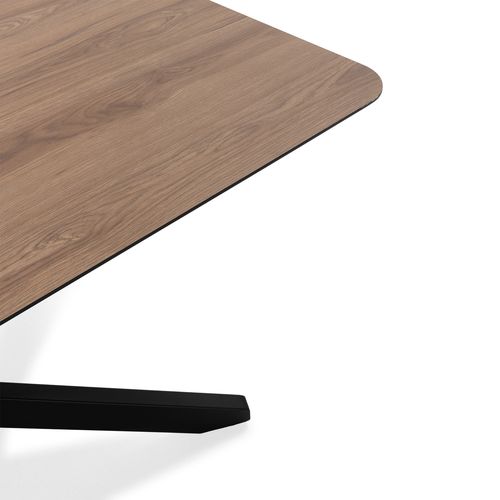 Table extensible L. 190/250 cm ADINA Imitation chêne / noir vue détaillée