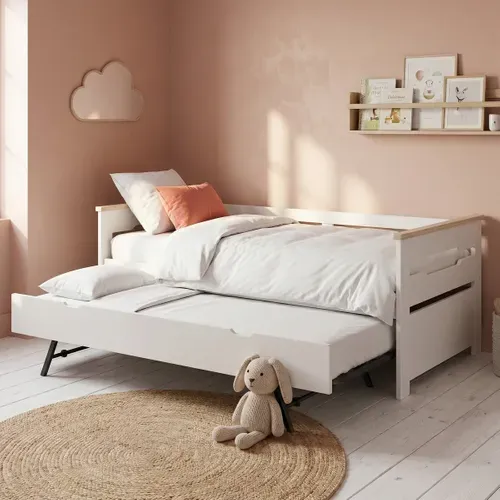 Lit gigogne 2x90x190 cm ELISA - blanc