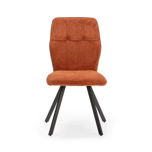 Lot De 4 Chaises En Tissu Et Pieds En Métal L47 Cm