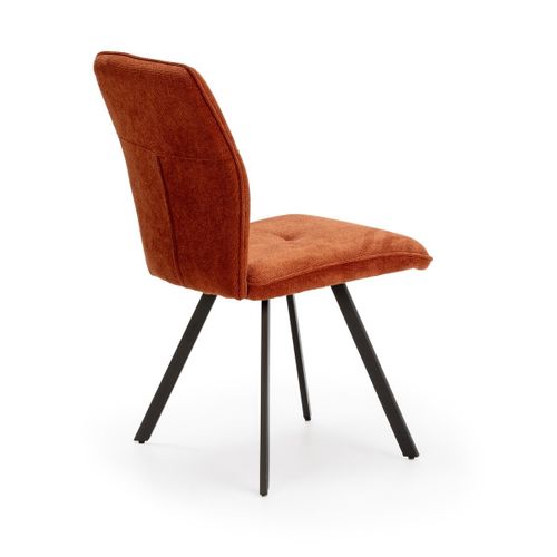 Lot De 4 Chaises En Tissu Et Pieds En Métal L47 Cm