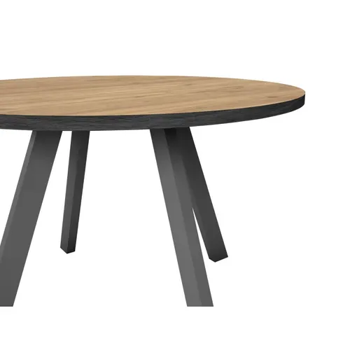 Table de séjour D.120 cm ALEXIS Imitation chêne