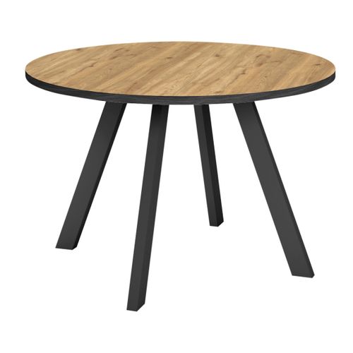 Table de séjour D.120 cm ALEXIS Imitation chêne