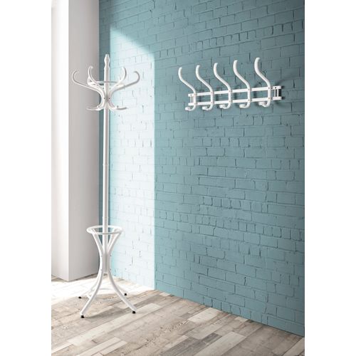 Porte-manteau Hispanohogar Vintage Blanc (183x48x51 Cm)