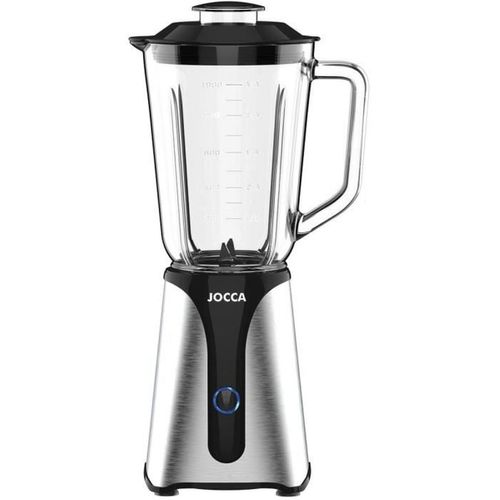 Blender 350 W, Bol Verre 1 L + Gourde 600 Ml, Noir