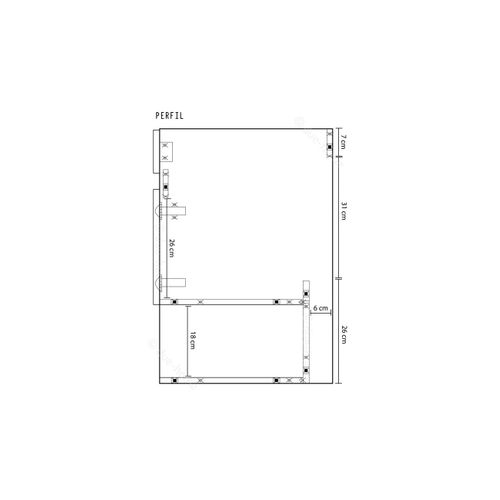 Meuble à Suspendre Cotton - L80cm - Bois Brun - Mélaminé - Livré En Kit