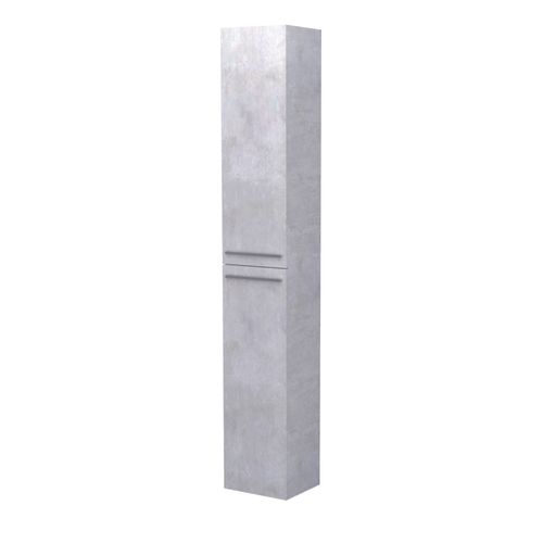 Colonne De Rangement à Suspendre Aruba - 30cm - Ciment - Mélaminé - Livré En Kit