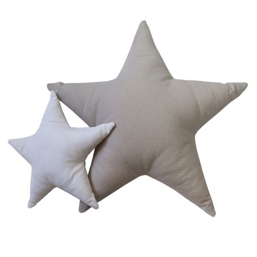 Coussins Set De 2 Coton Gris 30x30/50x50cm