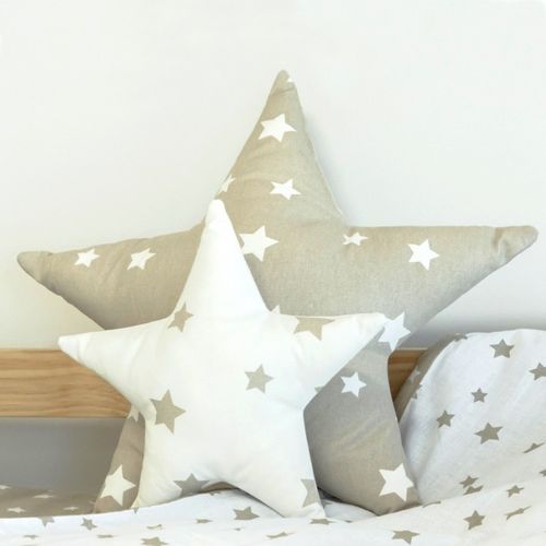 Coussins Set De 2 Coton Gris 30x30/50x50cm