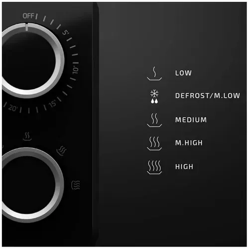 Micro-ondes Proclean 3040 Mirror 20 L 700w Noir