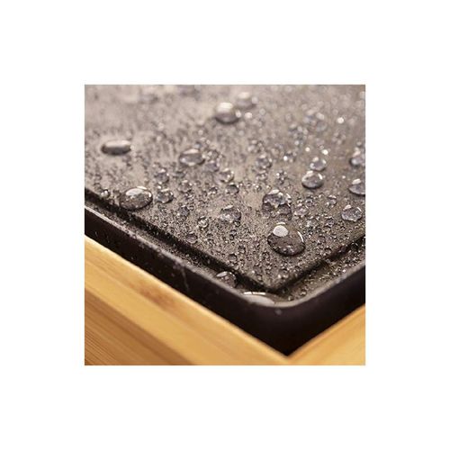 Plancha Électrique Tastyetgrill 2000 Bamboo Mixstone. 2 000 W, Structure Bambou, Thermostat R