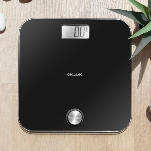 Balance Pèse-personne Avec Bouton-poussoir Ecopower 10000 Healthy Black