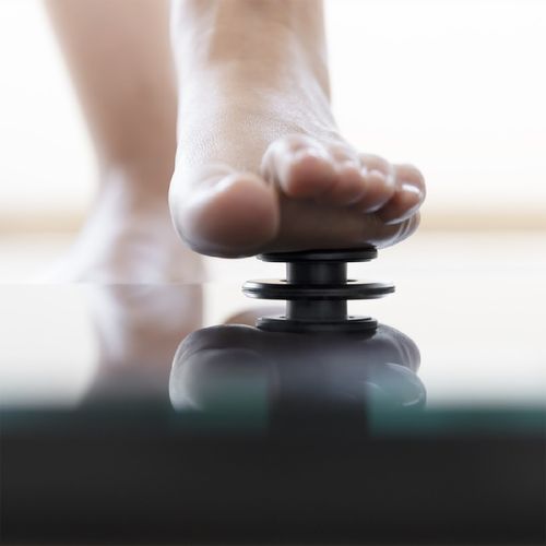 Balance Pèse-personne Avec Bouton-poussoir Ecopower 10100 Full Healthy Black. Surface En Ver