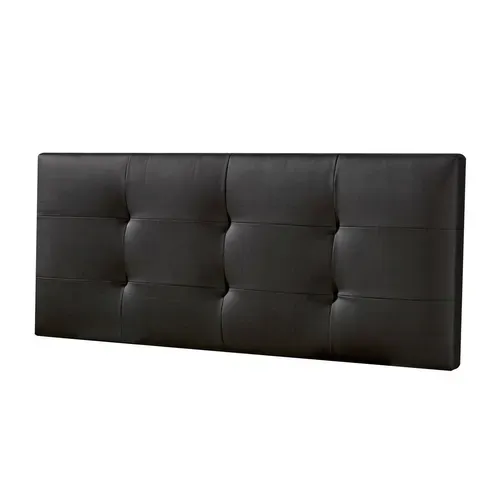Tête De Lit Carla 140x60 Cm Noir, Rembourrée De Mousse