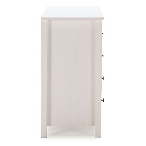 Commode 5 Tiroirs Magda Dans Les Tiroirs Blanc Et Multicolores, 79 Cm Longueur