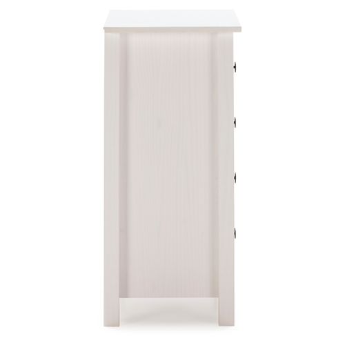 Chiffonnier Nuit 4 Tiroirs Magda Dans Les Tiroirs Blanc Et Multicolores